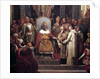 Charlemagne surrounded by his principal officers by Jules Laure