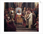 Charlemagne surrounded by his principal officers by Jules Laure
