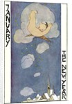 January, Cherub Falling out of Sky by Anonymous