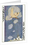 January, Cherub Falling out of Sky by Anonymous