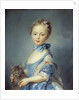 A Girl with a Kitten attributed to Jean-Baptiste Perronneau by Anonymous