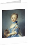 A Girl with a Kitten attributed to Jean-Baptiste Perronneau by Anonymous