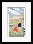 July Waves, Children Bathing in Sea by Anonymous