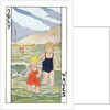 July Waves, Children Bathing in Sea by Anonymous