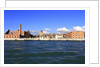 Zattere Canal on the way to the seaport. by Anonymous
