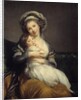 Self-Portrait in a Turban with Her Child by Elisabeth Louise Vigee-LeBrun