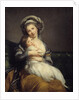 Self-Portrait in a Turban with Her Child by Elisabeth Louise Vigee-LeBrun