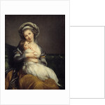 Self-Portrait in a Turban with Her Child by Elisabeth Louise Vigee-LeBrun