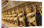 Grand Palace Complex, Wat Phra Kaew Temple (Temple of the Emerald Buddha), decorations with Garuda and Nagas statues by Anonymous