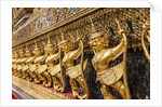 Grand Palace Complex, Wat Phra Kaew Temple (Temple of the Emerald Buddha), decorations with Garuda and Nagas statues by Anonymous