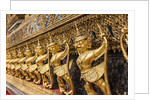 Grand Palace Complex, Wat Phra Kaew Temple (Temple of the Emerald Buddha), decorations with Garuda and Nagas statues by Anonymous