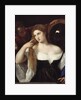 Portrait of a woman at a her toilet by Tiziano Vecellio