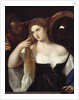 Portrait of a woman at a her toilet by Tiziano Vecellio