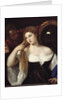 Portrait of a woman at a her toilet by Tiziano Vecellio