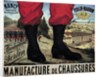 Poster for the manufacture of military shoes boots Ferlin-Maubon by Anonymous