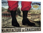 Poster for the manufacture of military shoes boots Ferlin-Maubon by Anonymous