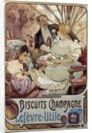 Advertising poster for Biscuits Champagne by Alphonse Mucha