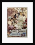 Advertising poster for Biscuits Champagne by Alphonse Mucha