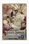 Advertising poster for Biscuits Champagne by Alphonse Mucha