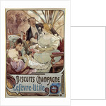 Advertising poster for Biscuits Champagne by Alphonse Mucha