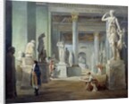 The room of seasons in the Louvre Museum by Hubert Robert