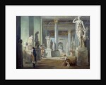 The room of seasons in the Louvre Museum by Hubert Robert