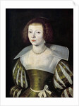 Portrait of a woman attributed to Etienne Dumonstier by Anonymous