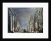 The Grand Hall of the Louvre by Hubert Robert