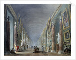 The Grand Hall of the Louvre by Hubert Robert