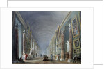 The Grand Hall of the Louvre by Hubert Robert