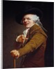 Self-Portrait of the artist with a mocking face by Joseph Ducreux