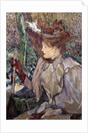 Portrait of Honorine Platzer (Woman with Gloves) by Henri de Toulouse-Lautrec