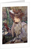 Portrait of Honorine Platzer (Woman with Gloves) by Henri de Toulouse-Lautrec