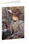 Portrait of Honorine Platzer (Woman with Gloves) by Henri de Toulouse-Lautrec