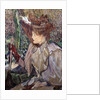 Portrait of Honorine Platzer (Woman with Gloves) by Henri de Toulouse-Lautrec