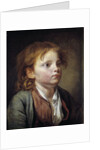 Portrait of a young boy by Jean-Baptiste Greuze