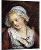 Portrait of a young girl by Jean-Baptiste Greuz
