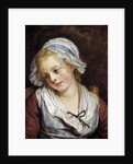 Portrait of a young girl by Jean-Baptiste Greuz