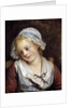Portrait of a young girl by Jean-Baptiste Greuz