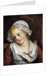 Portrait of a young girl by Jean-Baptiste Greuz