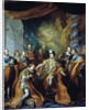 Institution of the Order of the Holy Spirit by Henry III by Louis Michel van Loo