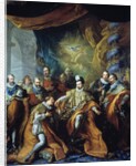 Institution of the Order of the Holy Spirit by Henry III by Louis Michel van Loo