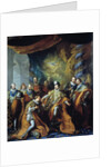 Institution of the Order of the Holy Spirit by Henry III by Louis Michel van Loo