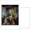 Institution of the Order of the Holy Spirit by Henry III by Louis Michel van Loo