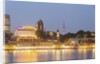 View of Elbe River and St. Pauli Landungsbrucken from Stage Theatre Hamburg by Anonymous