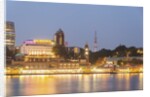 View of Elbe River and St. Pauli Landungsbrucken from Stage Theatre Hamburg by Anonymous