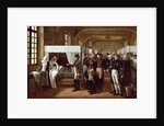 Napoleon Visiting the Infirmary of Invalides on 11th February 1808 by Alexandre Veron Bellecourt