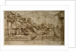 Study for Perspective with Animals and Figures by Leonardo da Vinci
