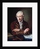 Portrait of Danish composer Thomas Christian Walter by Angelo Crescimbeni