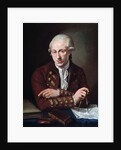 Portrait of Danish composer Thomas Christian Walter by Angelo Crescimbeni